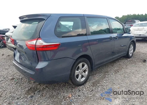 2015 Toyota Sienna L 7 Passenger from USA, damaged, VIN 5TDZK3DC1FS527378